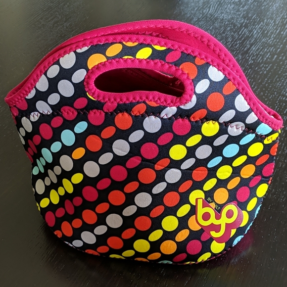 BYO by BUILT Rambler Neoprene Polka Dot  Lunch Bag - Picture 1 of 6
